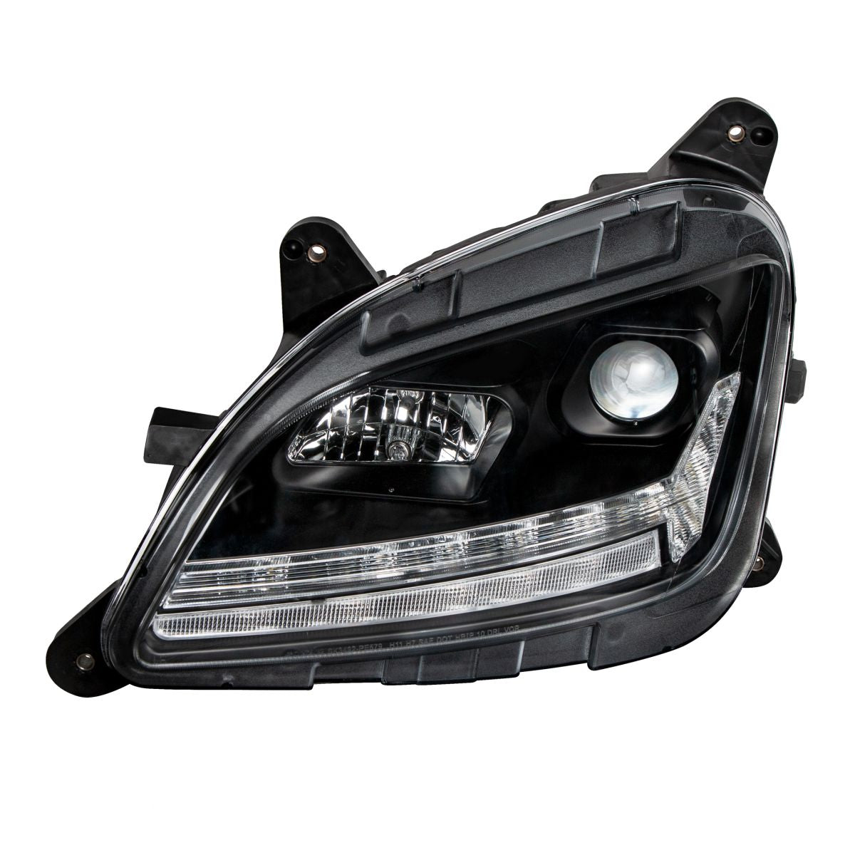 Peterbilt 579 and 587 Halogen Projection Headlight with LED Sequential Turn Signal and LED Position Light
