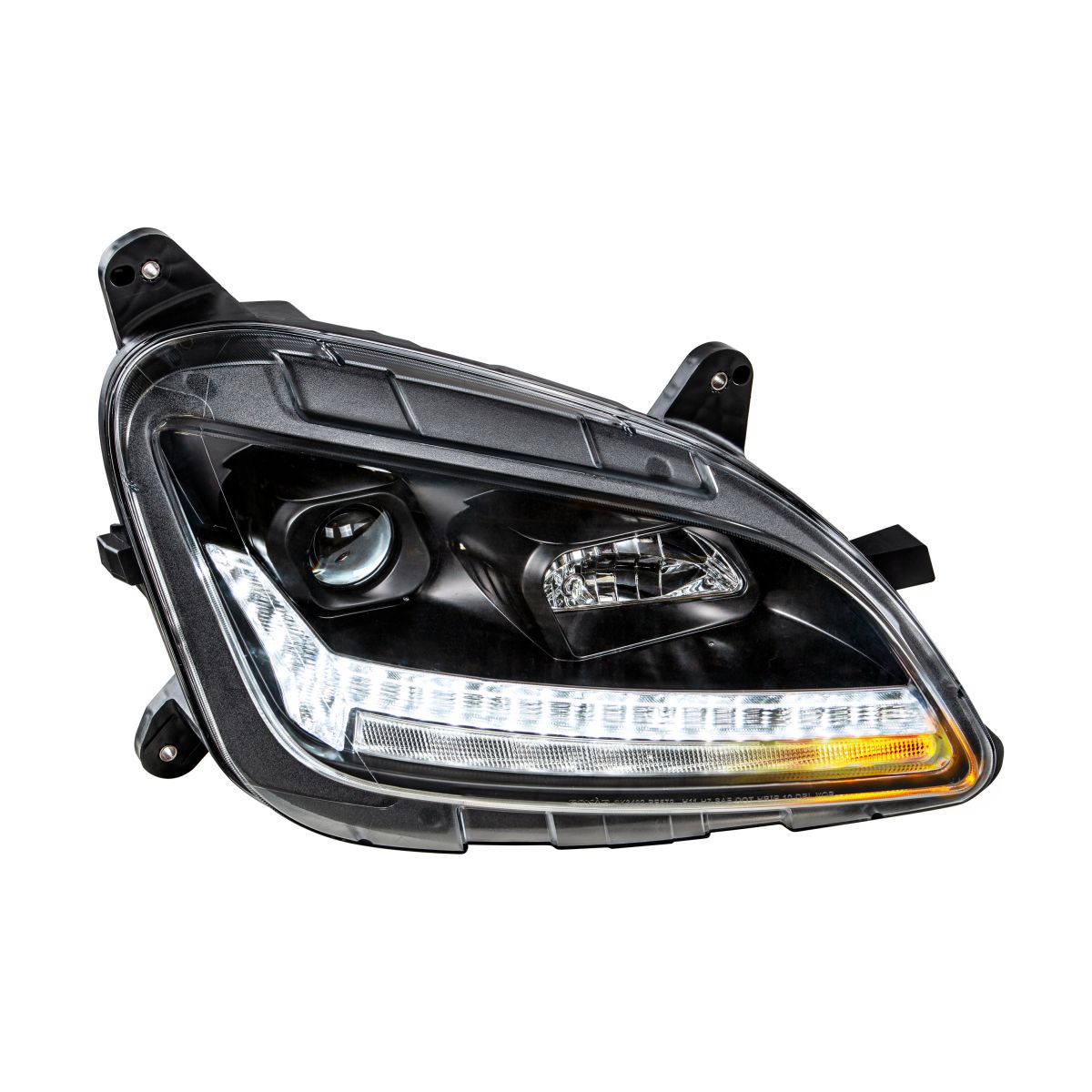 Peterbilt 579 and 587 Halogen Projection Headlight with LED Sequential Turn Signal and LED Position Light