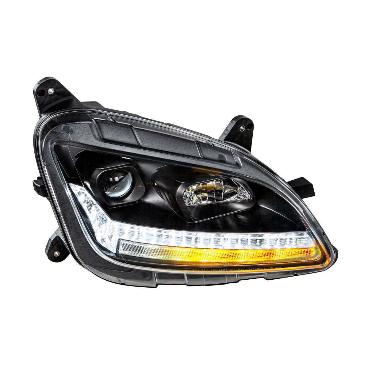 Peterbilt 579 and 587 Halogen Projection Headlight with LED Sequential Turn Signal and LED Position Light