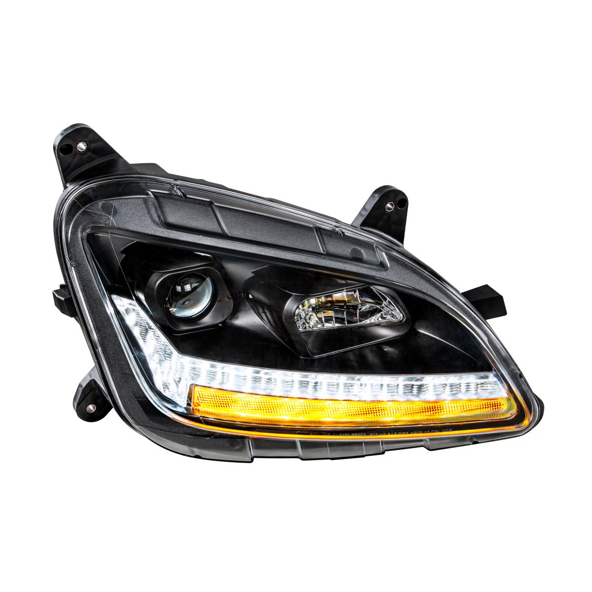 Peterbilt 579 and 587 Halogen Projection Headlight with LED Sequential Turn Signal and LED Position Light