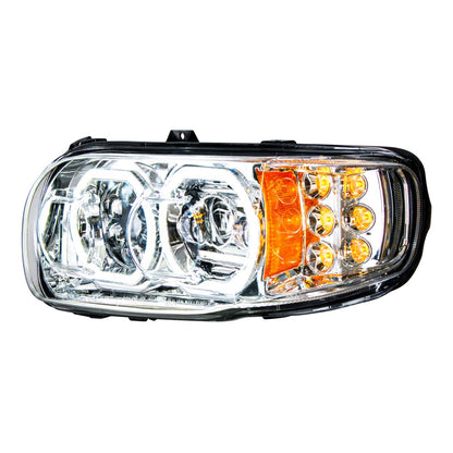 Peterbilt 388, 389, 567 10 LED Headlight with 6 LED Turn and 100 LED Halo Daytime Running Light