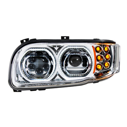 Peterbilt 388, 389, 567 10 LED Headlight with 6 LED Turn and 100 LED Halo Daytime Running Light