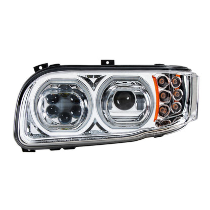 Peterbilt 388, 389, 567 10 LED Headlight with 6 LED Turn and 100 LED Halo Daytime Running Light
