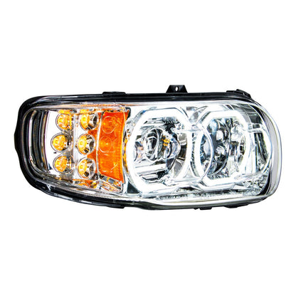 Peterbilt 388, 389, 567 10 LED Headlight with 6 LED Turn and 100 LED Halo Daytime Running Light