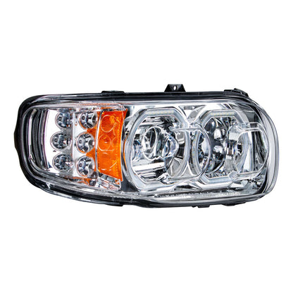 Peterbilt 388, 389, 567 10 LED Headlight with 6 LED Turn and 100 LED Halo Daytime Running Light