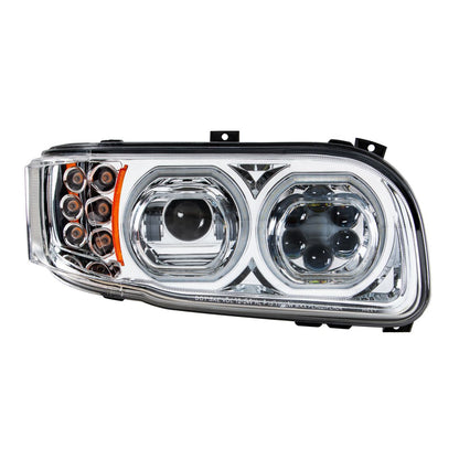 Peterbilt 388, 389, 567 10 LED Headlight with 6 LED Turn and 100 LED Halo Daytime Running Light
