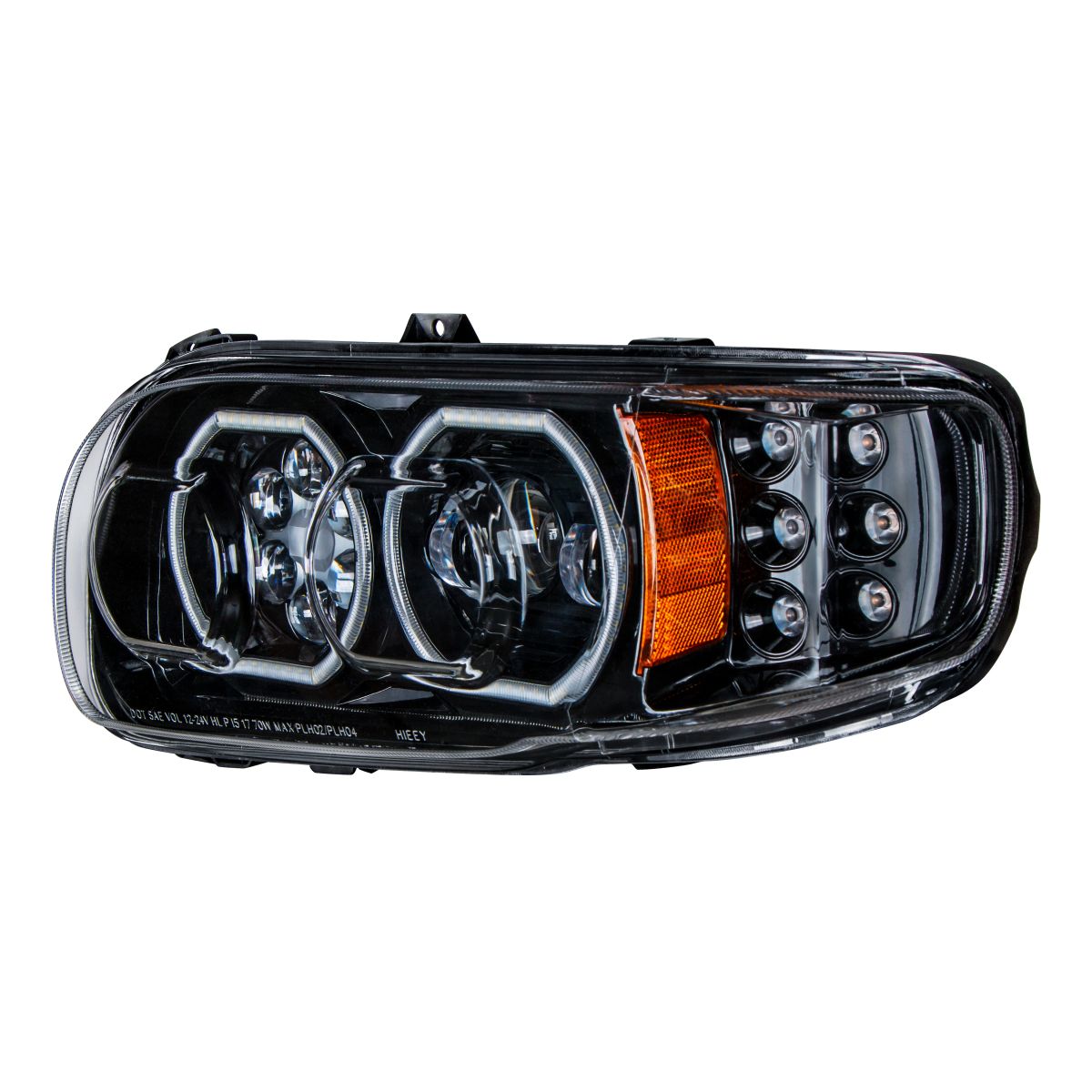 Peterbilt 388, 389, 567 10 LED Headlight with 6 LED Turn and 100 LED Halo Daytime Running Light