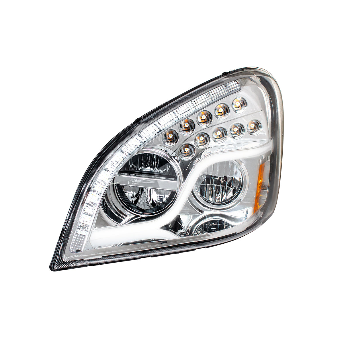 Freightliner Cascadia 2008-2017 LED Headlight with 55 LED Turn and 57 LED Daytime Running Light