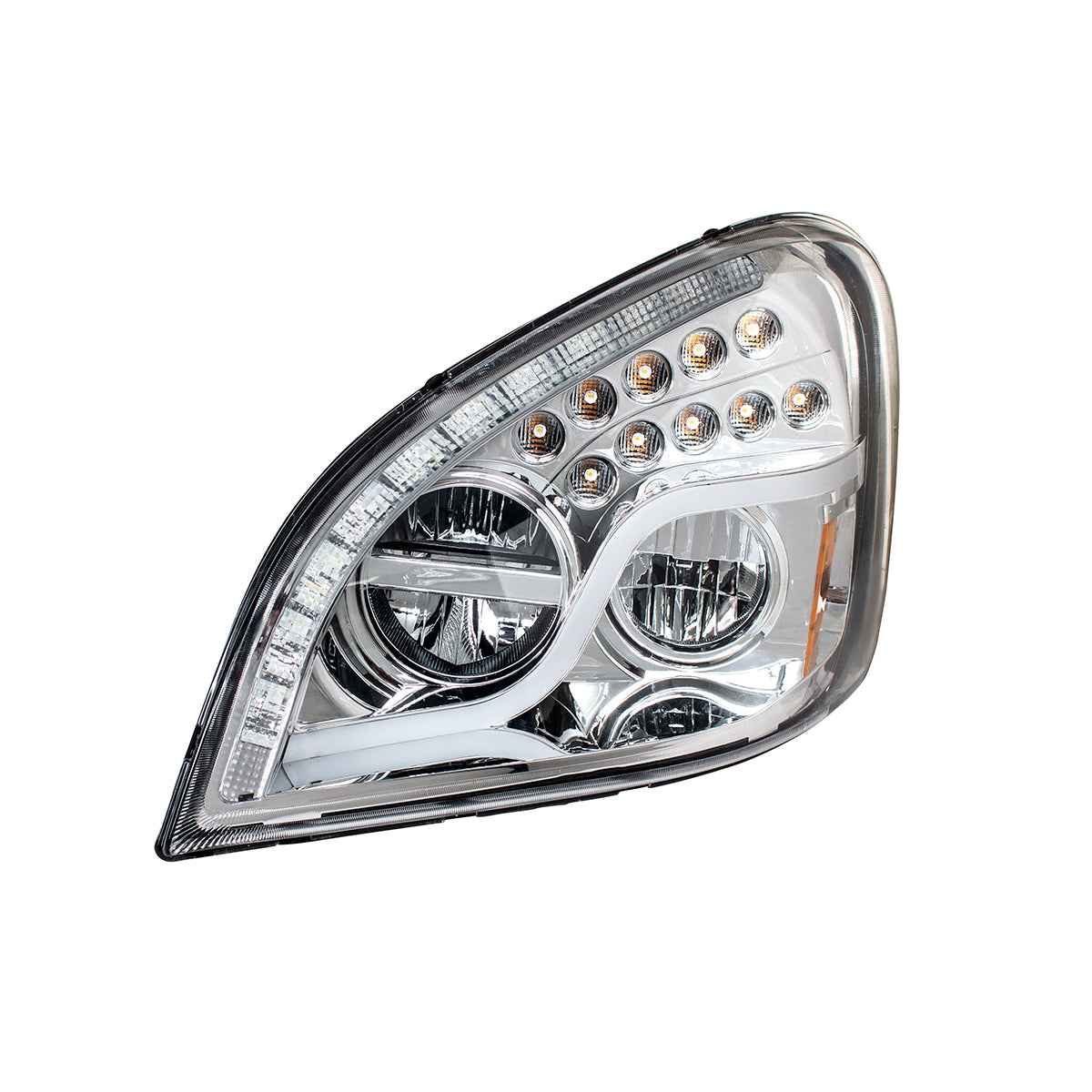 Freightliner Cascadia 2008-2017 LED Headlight with 55 LED Turn and 57 LED Daytime Running Light