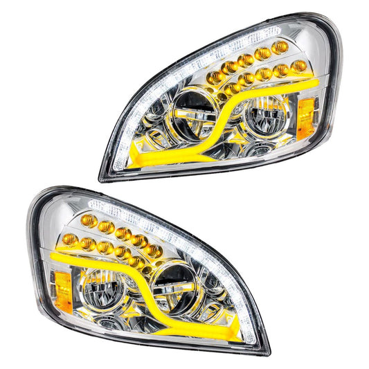 Freightliner Cascadia 2008-2017 LED Headlight with 55 LED Turn and 57 LED Daytime Running Light