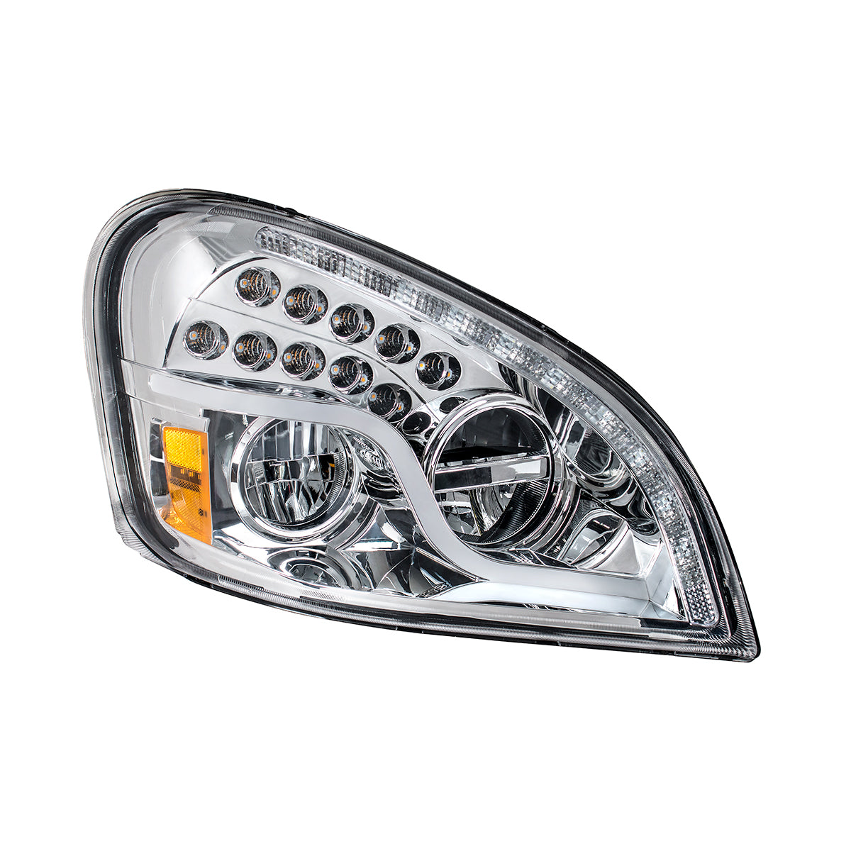 Freightliner Cascadia 2008-2017 LED Headlight with 55 LED Turn and 57 LED Daytime Running Light