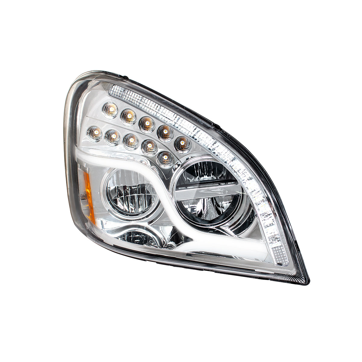 Freightliner Cascadia 2008-2017 LED Headlight with 55 LED Turn and 57 LED Daytime Running Light