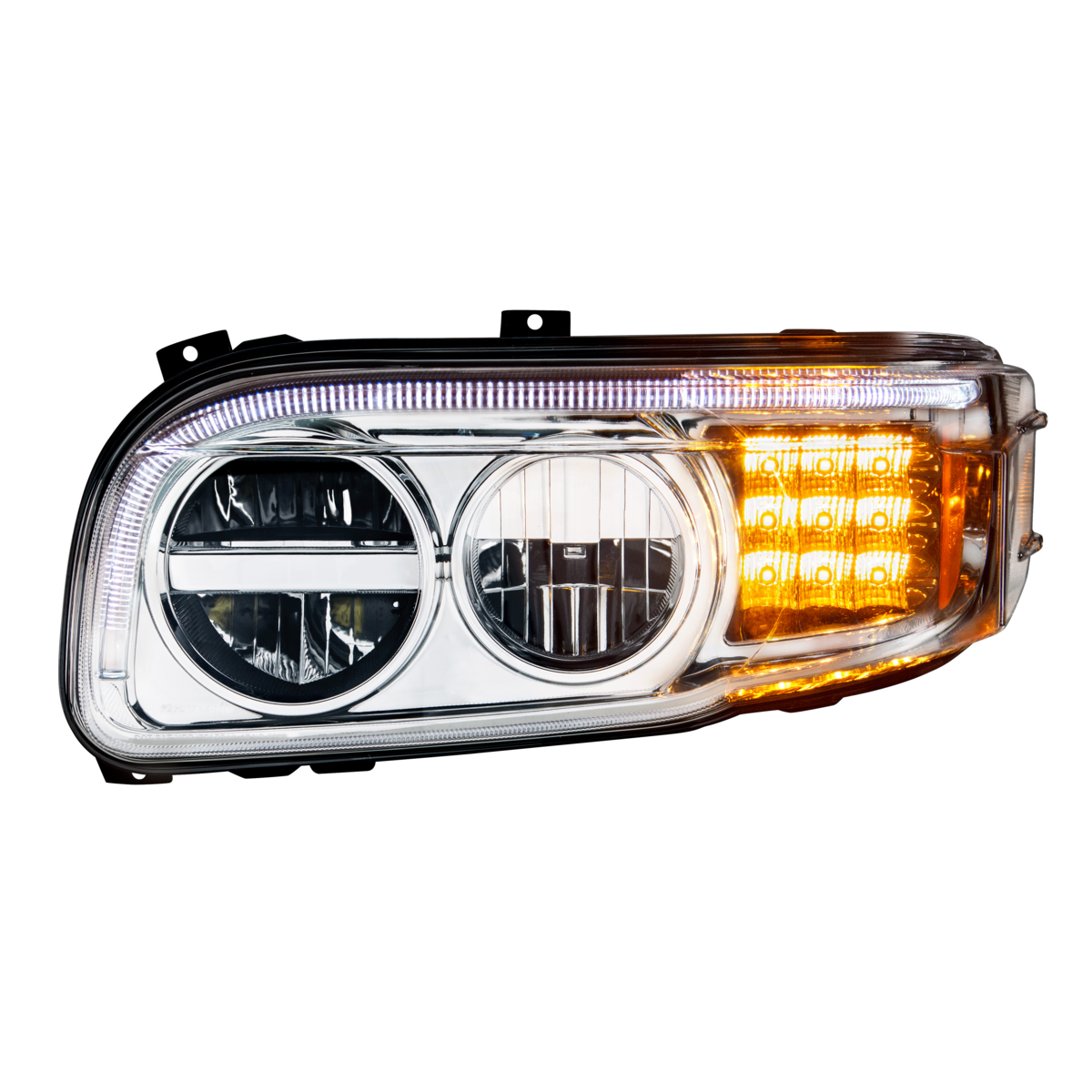 Peterbilt 388, 389, 567 LED Headlight with LED Turn and LED Position Light Bar