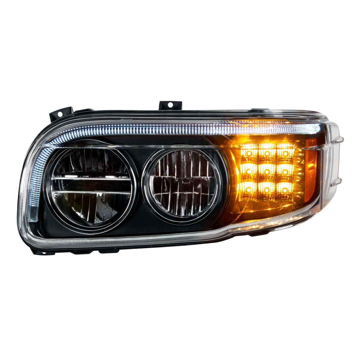 Peterbilt 388, 389, 567 LED Headlight with LED Turn and LED Position Light Bar