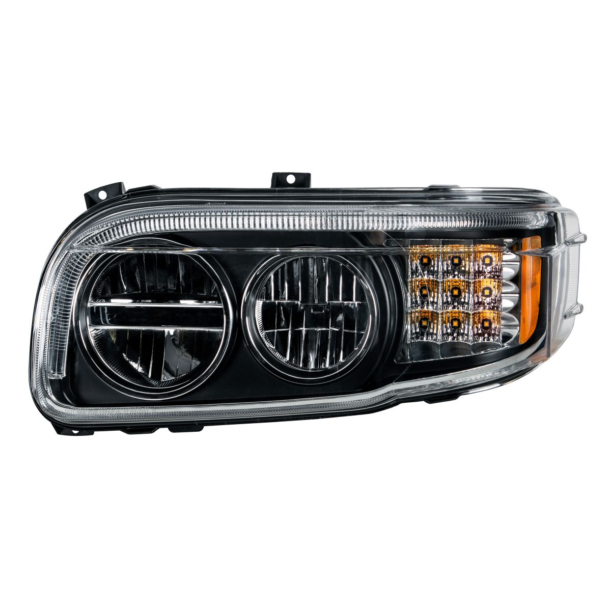 Peterbilt 388, 389, 567 LED Headlight with LED Turn and LED Position Light Bar