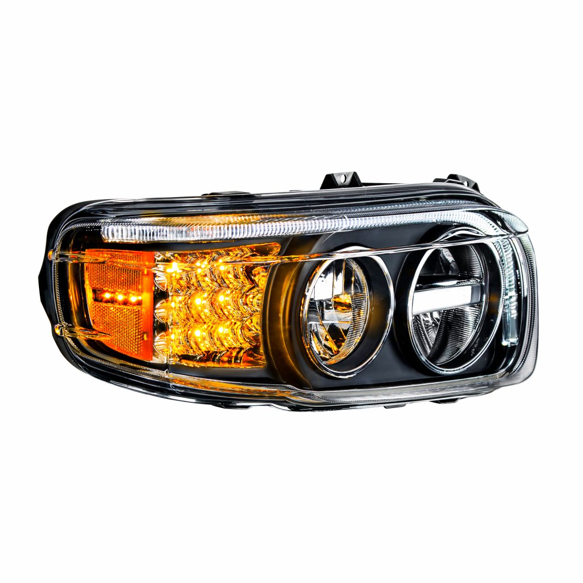 Peterbilt 388, 389, 567 LED Headlight with LED Turn and LED Position Light Bar