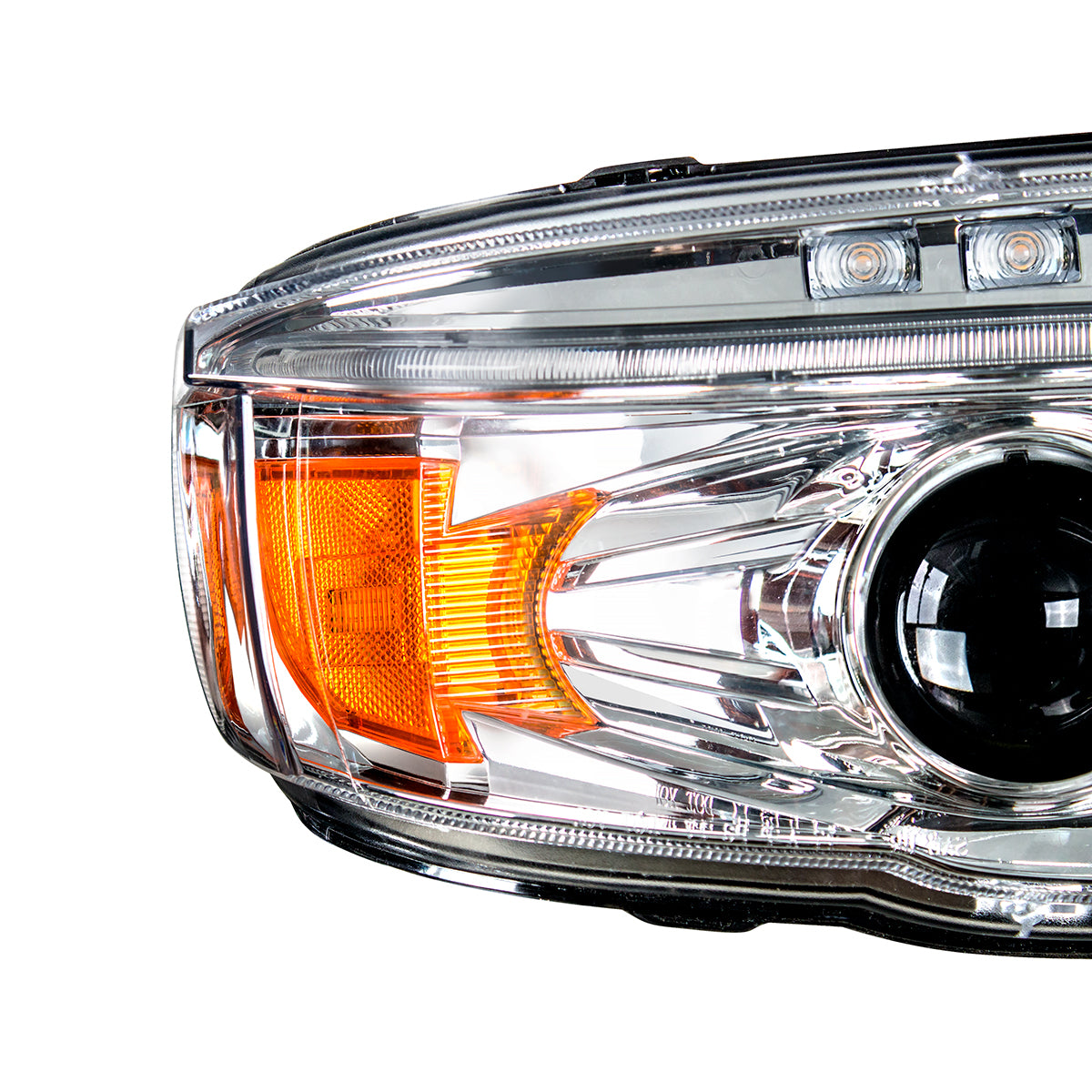 Peterbilt 388, 389, 567 Halogen Projection Headlight with LED Turn and Daytime Running Light