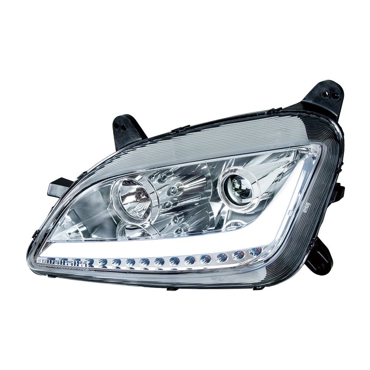 Peterbilt 579 and 587 Halogen Projection Headlight with LED Turn Signal and LED Position Light