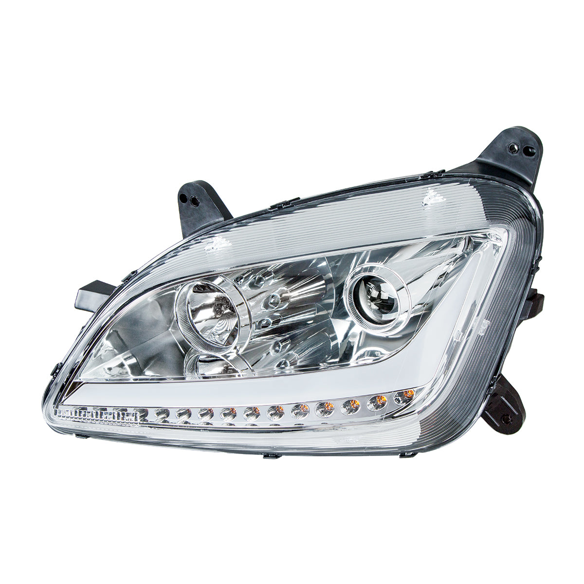 Peterbilt 579 and 587 Halogen Projection Headlight with LED Turn Signal and LED Position Light