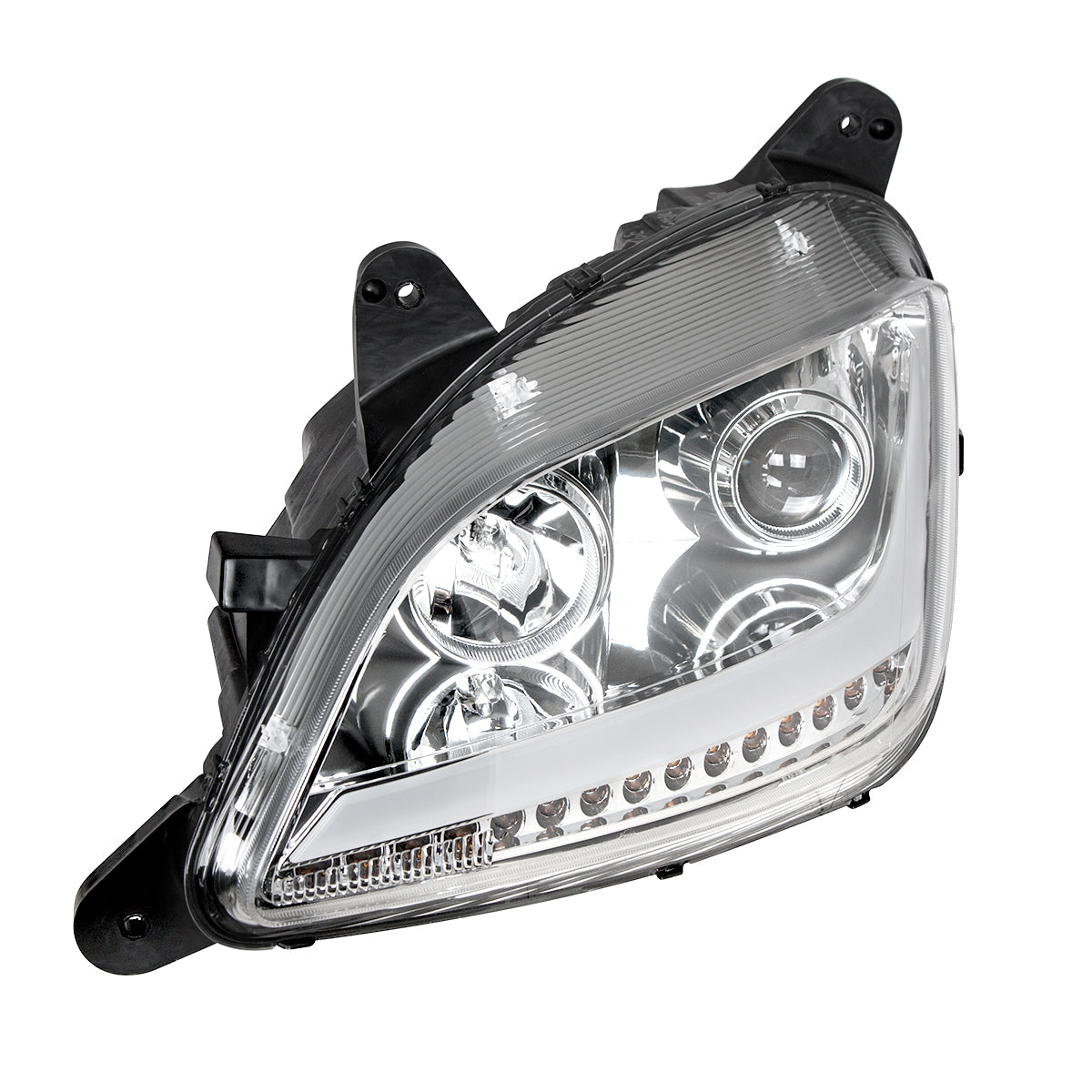 Peterbilt 579 and 587 Halogen Projection Headlight with LED Turn Signal and LED Position Light