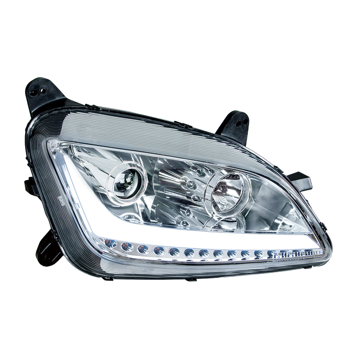 Peterbilt 579 and 587 Halogen Projection Headlight with LED Turn Signal and LED Position Light