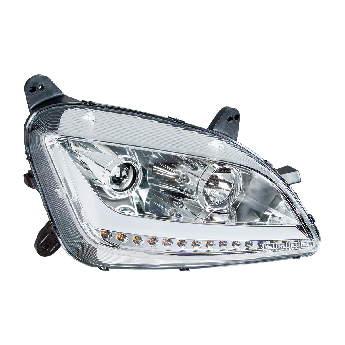 Peterbilt 579 and 587 Halogen Projection Headlight with LED Turn Signal and LED Position Light