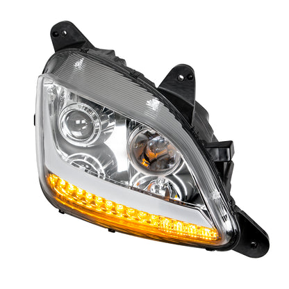 Peterbilt 579 and 587 Halogen Projection Headlight with LED Turn Signal and LED Position Light