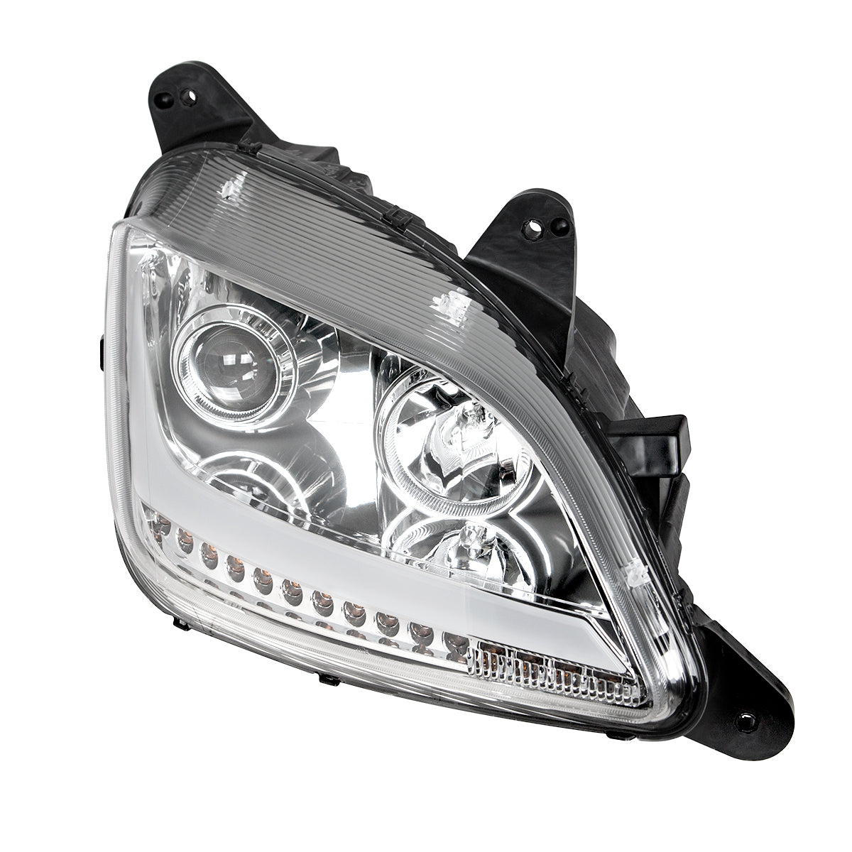 Peterbilt 579 and 587 Halogen Projection Headlight with LED Turn Signal and LED Position Light