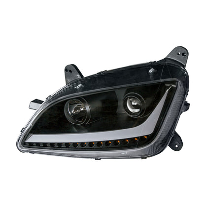 Peterbilt 579 and 587 Halogen Projection Headlight with LED Turn Signal and LED Position Light