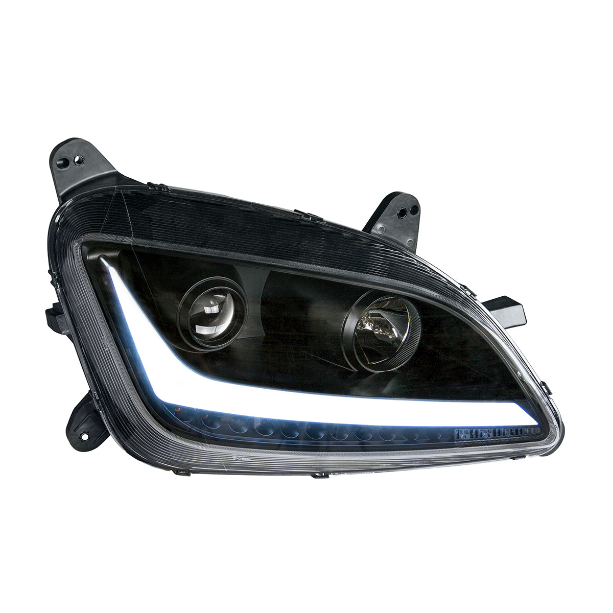 Peterbilt 579 and 587 Halogen Projection Headlight with LED Turn Signal and LED Position Light