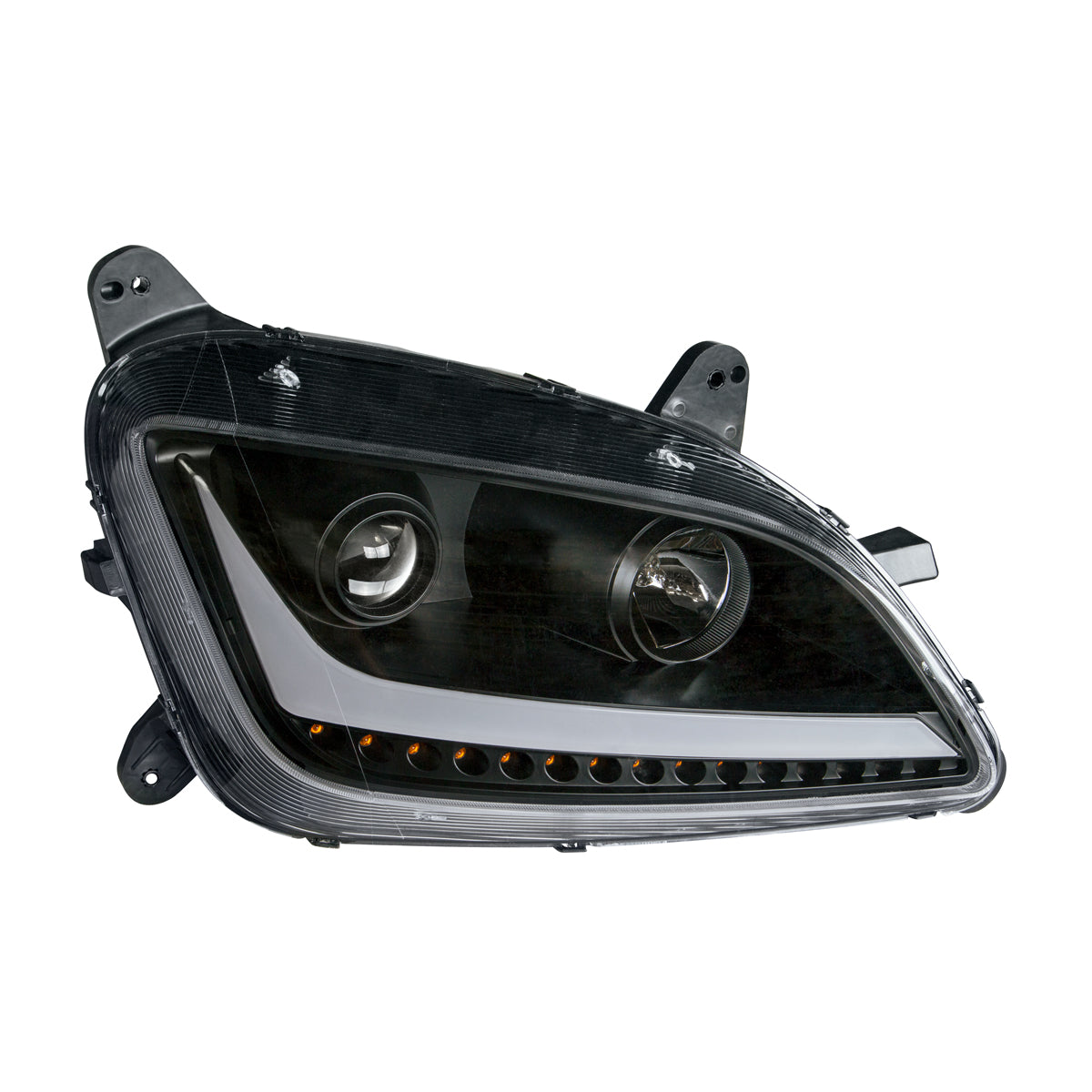 Peterbilt 579 and 587 Halogen Projection Headlight with LED Turn Signal and LED Position Light