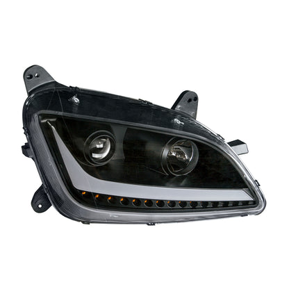 Peterbilt 579 and 587 Halogen Projection Headlight with LED Turn Signal and LED Position Light