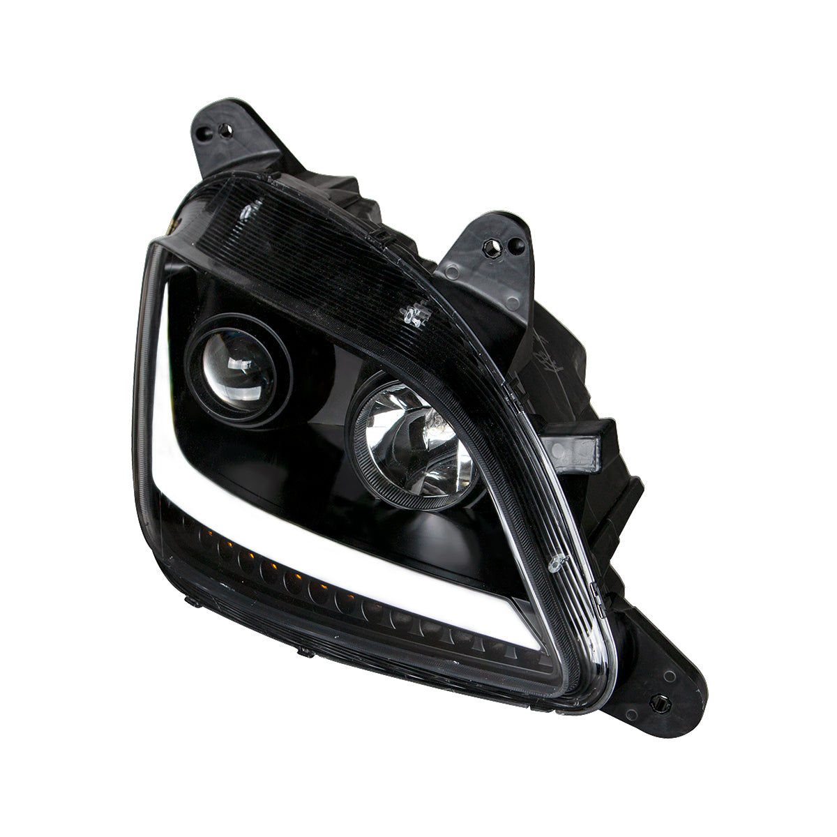 Peterbilt 579 and 587 Halogen Projection Headlight with LED Turn Signal and LED Position Light