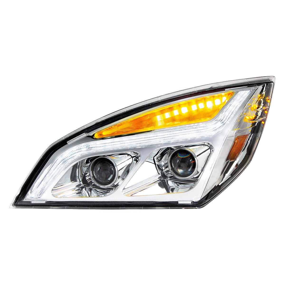 Freightliner Cascadia 2018-2024 LED Projection Headlight with LED Turn and LED Position Light