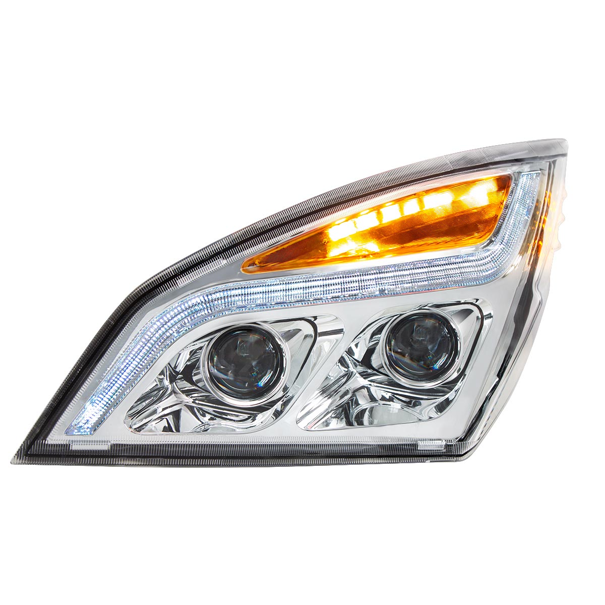 Freightliner Cascadia 2018-2024 LED Projection Headlight with LED Turn and LED Position Light
