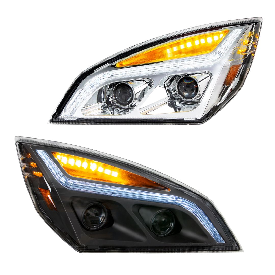 Freightliner Cascadia 2018-2024 LED Projection Headlight with LED Turn and LED Position Light