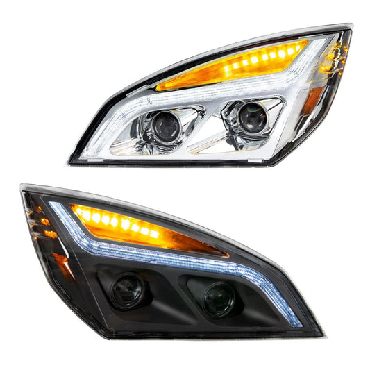 Freightliner Cascadia 2018-2024 LED Projection Headlight with LED Turn and LED Position Light
