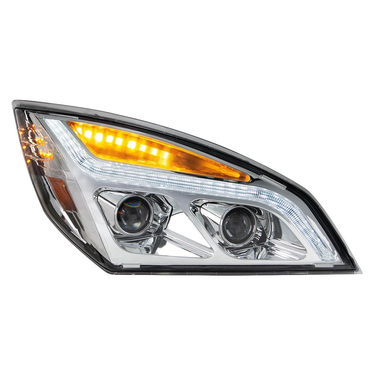 Freightliner Cascadia 2018-2024 LED Projection Headlight with LED Turn and LED Position Light