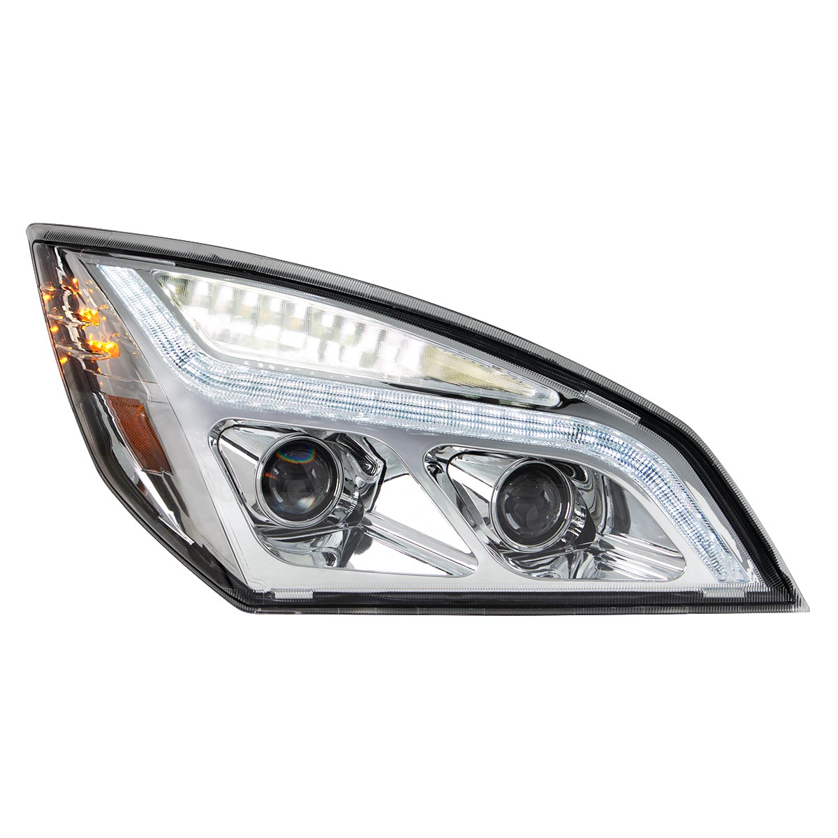 Freightliner Cascadia 2018-2024 LED Projection Headlight with LED Turn and LED Position Light