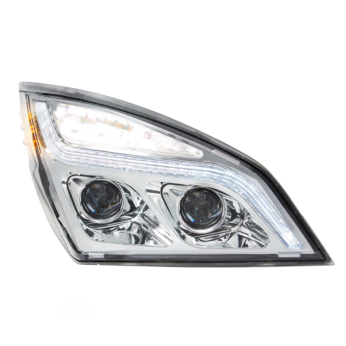 Freightliner Cascadia 2018-2024 LED Projection Headlight with LED Turn and LED Position Light