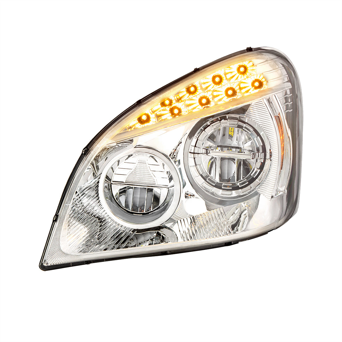 Freightliner Cascadia 2008-2017 LED Headlight with 9 LED Turn Signal