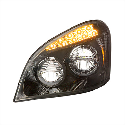 Freightliner Cascadia 2008-2017 LED Headlight with 9 LED Turn Signal