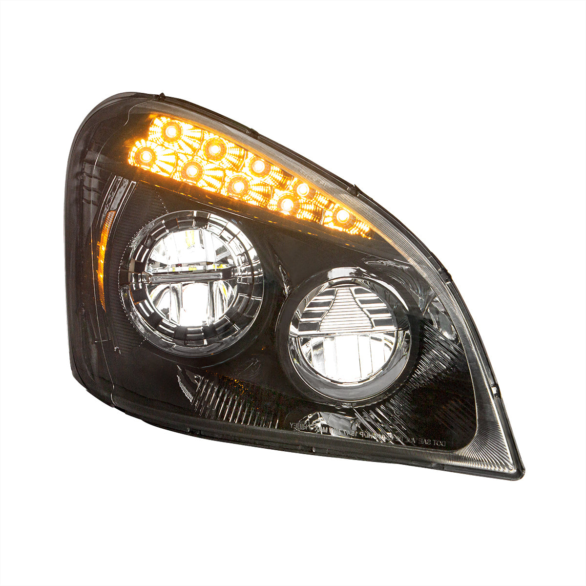 Freightliner Cascadia 2008-2017 LED Headlight with 9 LED Turn Signal