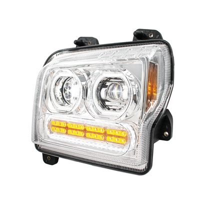 Kenworth W990 10 LED Headlight with 24 LED Turn and 100 LED Halo Daytime Running Light