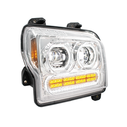 Kenworth W990 10 LED Headlight with 24 LED Turn and 100 LED Halo Daytime Running Light