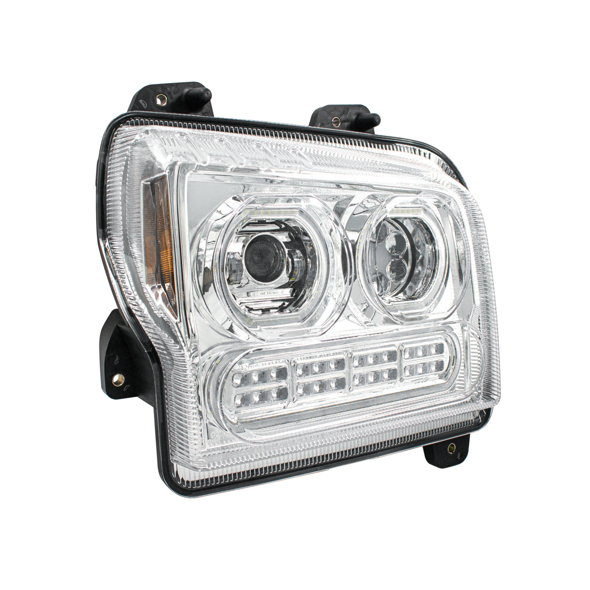 Kenworth W990 10 LED Headlight with 24 LED Turn and 100 LED Halo Daytime Running Light