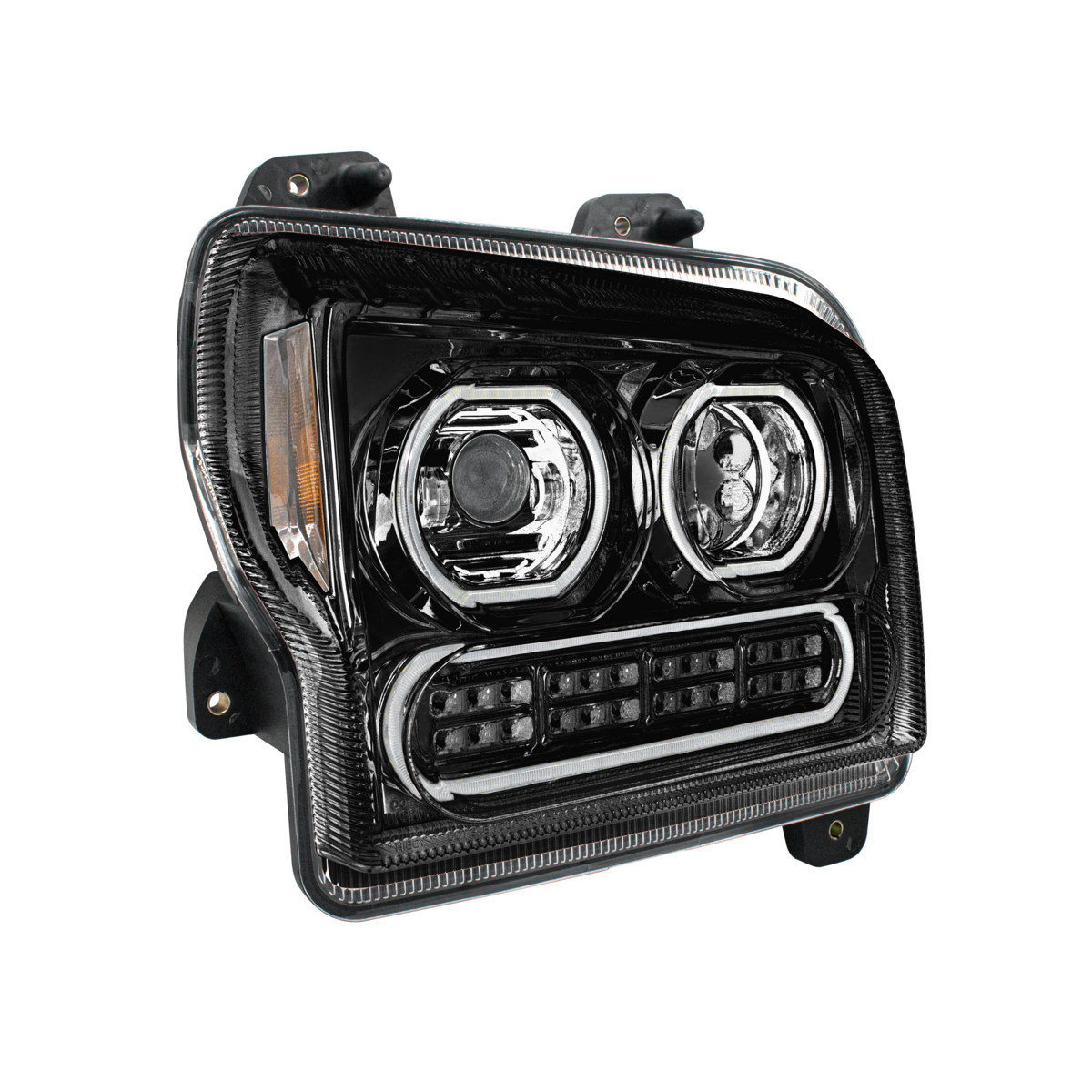 Kenworth W990 10 LED Headlight with 24 LED Turn and 100 LED Halo Daytime Running Light