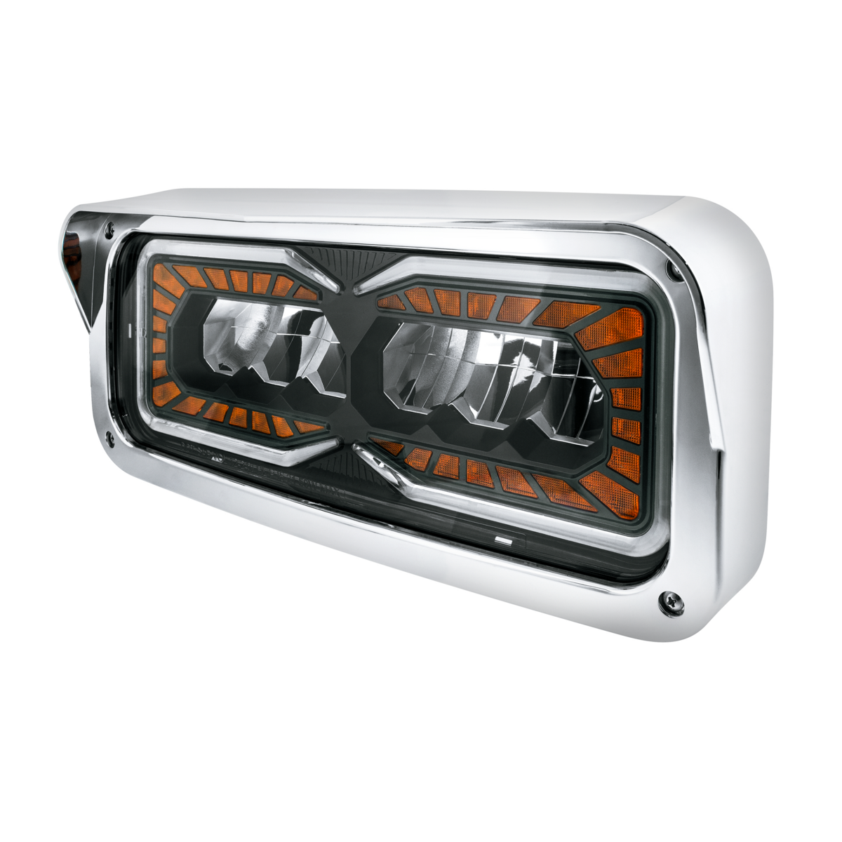 Peterbilt, Kenworth, Freightliner and Western Star 9 LED Headlight with 52 LED Turn and 88 LED Auxiliary Light