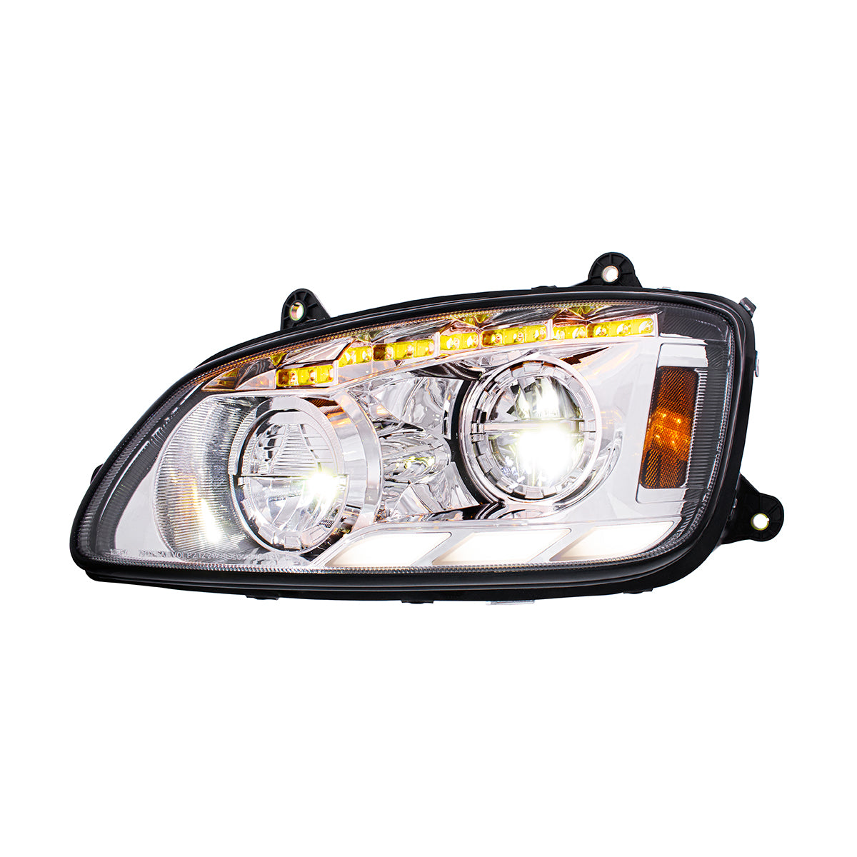 Kenworth T440, T470, T660 LED Headlight with 12 LED Sequential Turn and 81 LED Position Light