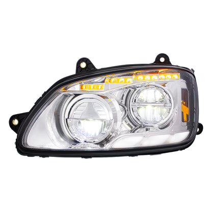 Kenworth T440, T470, T660 LED Headlight with 12 LED Sequential Turn and 81 LED Position Light
